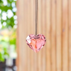 12Pcs 45MM Crystal Heart Suncatcher Rainbow Maker Wedding Party Decr, mix color