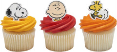 Peanuts® Cupcake Rings, 24 Peanuts® Snoopy®, Charlie Brown, Woodstock® Cupcake D