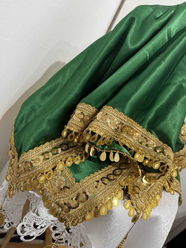 Green Destmal for Afghan Engagement Handmade Traditional