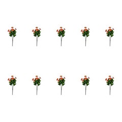 Home Decor Artificial Flower Bouquet Bendable Stems Yellow Purple White