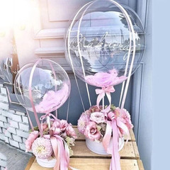 Balloon Stand Kit, 15 Pack Balloon Stick Holder with Base for Table Top Centerpi
