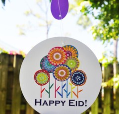 Happy Eid Flower Party (Party Pack) Islamic Muslim Holiday Decoration