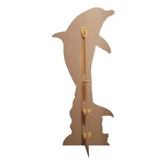 Dolphin Leaping Cardboard Cutout with Free Mini Standee – Ocean Fish Theme