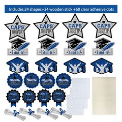 Graduation Decorations Navy Blue Class of 2026/Blue Graduation Party Centerpi…