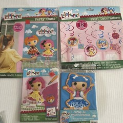 4 Lalaloopsy Party Supplies Happy Birthday, Swirl, Game, Invites, Thank You