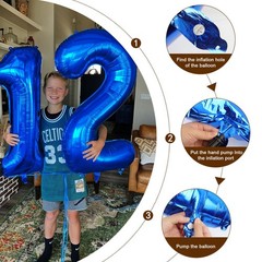 7 Balloon Numbers, 6 7 Birthday Decorations, Six Seven Decoration 40 Inch 7 B…
