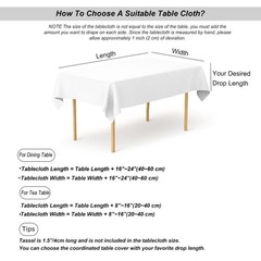 meioro Rustic Table Cloth, Rectangle Textured Cotton Linen Fabric Tablecloth …