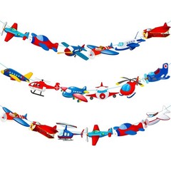 Airplane Party Banner Airplane Birthday Party Banners 3Pcs Aviation Party Cut…