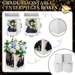 6 Pcs Graduation Centerpieces for Table 6/7 Inch Photo Frame Display Congrats…