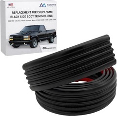 Black Side Body Trim Molding Compatible with 1988-1998 Chevy GMC Tahoe