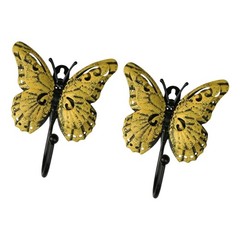 Colorful Butterfly Shape Metal Hook For Home Wall Art And Storage Use