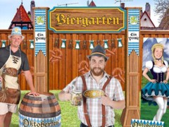 3-D Biergarten Archway Prop Oktoberfest Beer Garden Party Photo Booth Germany