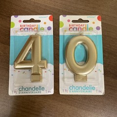 28 Pc. Set Gold Party Decorations For 40th Celebration / Birthday/ Anniversary