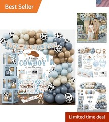 Exciting Cowboy Baby Shower Decorations Set – A Little Cowboy is on the Way!