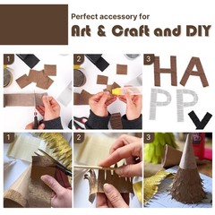 8 Rolls Crepe Paper Streamers Brown Gold Sand White Birthday Wedding 656 FT