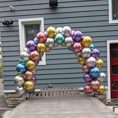 Metallic Balloons, 12 Inch Rainbow Chrome Balloons, 35Pcs Assorted Colors Mul…