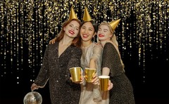 9x6FT Gold Spots Bokeh Photo Background Birthday Party Baby Shower Events Decor