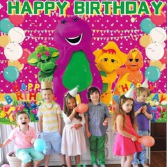 Barney and Friends Party supplies Backdrop Banner Poster 7x5ft Birthday Gift
