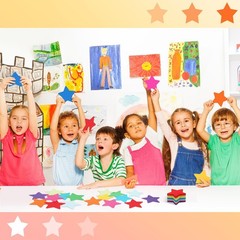 Star Paper Cutouts 3.9 Inch Assorted Colors School Bulletin Board 720 PCS