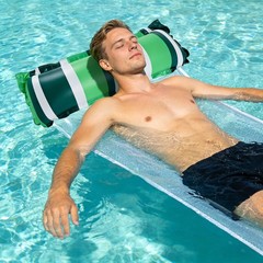 4 Pack Inflatable Pool Float Hammocks, 4-in-1 Water Floating Mesh Chair for A…