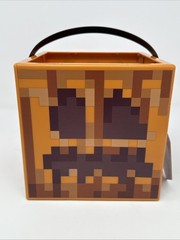 Minecraft Halloween Treat Pail Jack O’Lantern Bucket Plastic Kids Candy – NEW