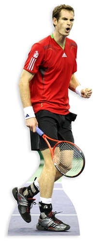 A Murray Tennis Champ Cardboard Cutout 185cm Tall-Game Set Match!