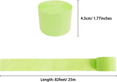 8 Rolls in 4 Colors Gradient Mint Green Party Crepe Paper Streamer, 8 Pieces 82