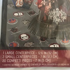 STAR WARS Force Awakens TABLE DECORATING KIT (23pc) Fun Party Supplies New