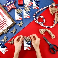20 Sets Christmas Retro Santa Claus Gifts DIY Pendants Keychains Party Eagle