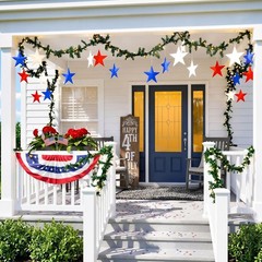 Lightweight 80 Star Cutouts – Red, Blue, Silver for Festive Decor & Crafts