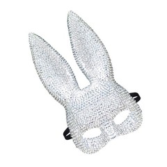 Realistic Rabbit Face Mask for Halloween Christmas Carnivals Fancy Dress Parties
