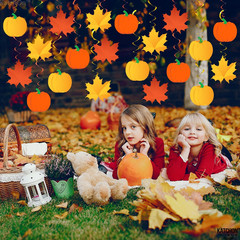 Fall Maple Leaf Hanging Swirls – 30 Pack for Home & Classroom Decor