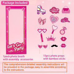 5.2Ft Tall Life Size Stand-In Cardboard Cutouts Doll Photo Booth Props for Doll