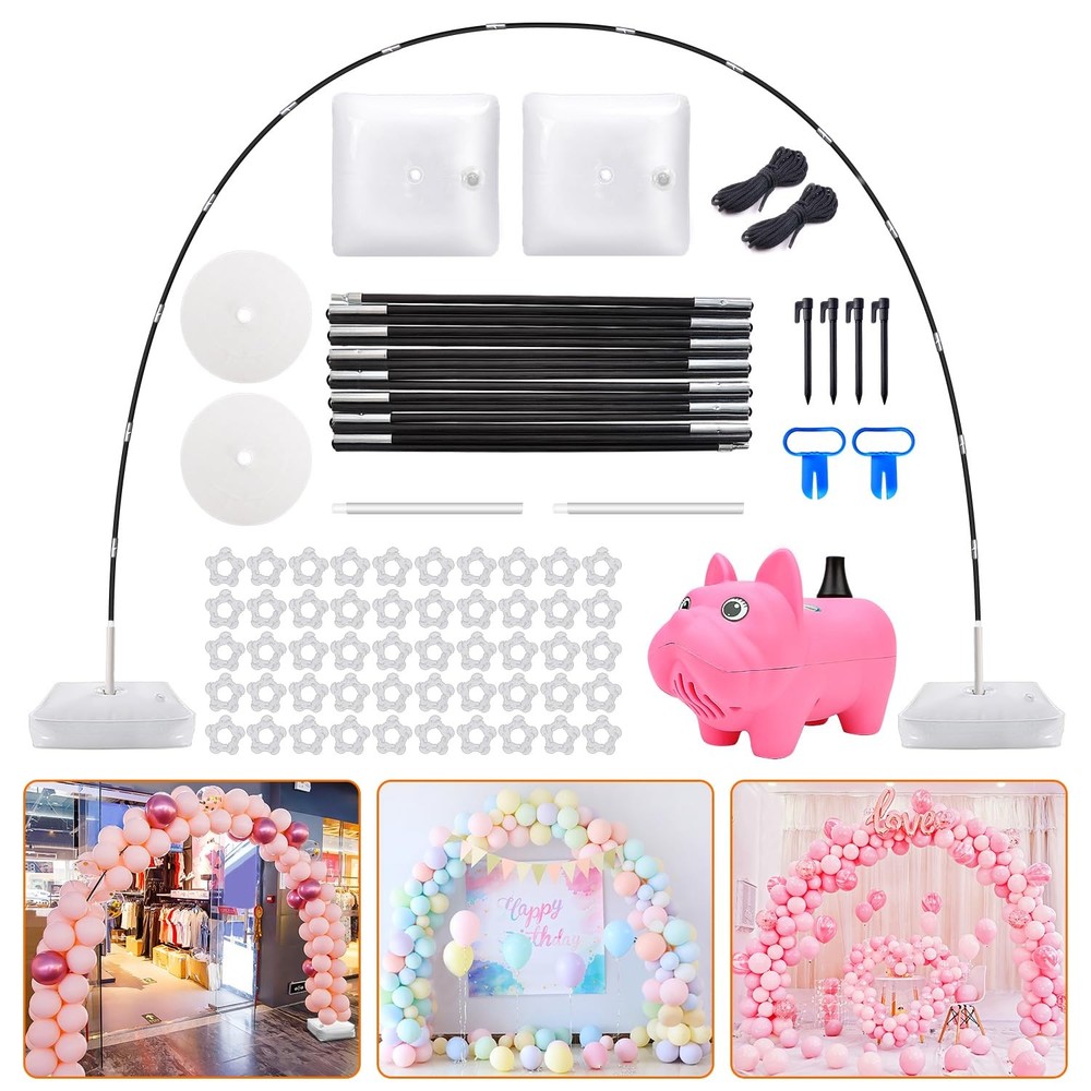 Chamvis Balloon Arch Kit with Electric Balloon Pump, Adjustable Balloon Arch …