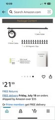 You Have Space WAJER Picture Hanging Kit with 24 Magnetic Clips for Pictures.