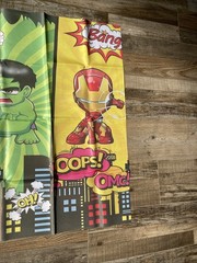 Superhero Avengers Backdrop: Spider-Man Hulk Captain America Avengers 48×32 New