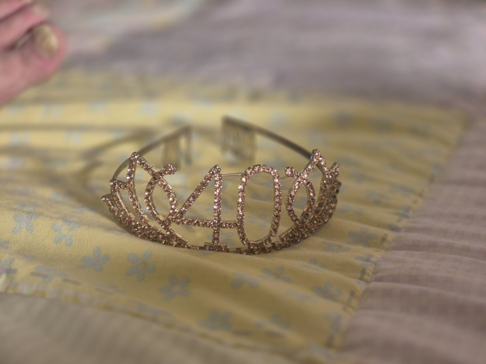 Rose Gold 40 Birthday Tiara!