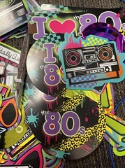 Awesome 80’s Party Swirl Decorating Kit Multi Color, Mixed Lot 75+ Huge Lot M