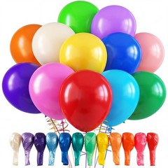 Rainbow Balloons, 120pcs Party Balloons for Birthday Baby Shower Graduation A…