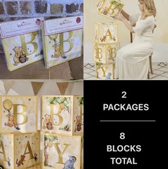 Kate Aspen Honey Bear Winnie The Pooh Disney Blocks Baby Shower Decor 8 Total