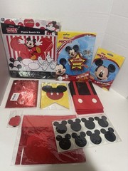 Mickey Mouse Party Decorations 14 Pcs Bags Stickers Balloons 3+