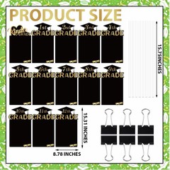 13 Pcs Graduation Yard Signs 2026 – K-12 Photo Display Lawn Decorations, Congrat