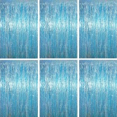 3.3 x 6.6 ft Foil Fringe Backdrop Curtains, Tinsel Streamers Party Decoration…