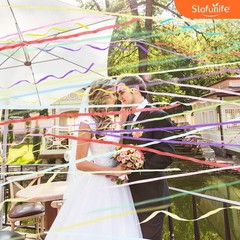 Slofunife No Mess Streamers 100Pack Colorful Confetti Poppershand Throw Party