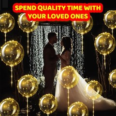 10/20/30/40/50PCS LED Light Up BOBO Balloons String Light Decor Birthday Wedding