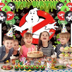 Ghostbusters Birthday Decor Party Supplies Plates Balloonw Cake Toppers Banner