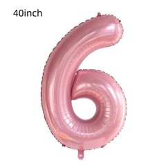 Daisy 6th Birthday Decorations – 40-inch Pink Number Balloon, Party Supplies …