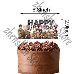 Attack On Titan Party Supplies Birthday Set Balloons Cake Toppers Banner Decor