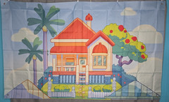 Bluey House Birthday Party Backdrop 70in. x 43in. Photo Prop Party Supplies