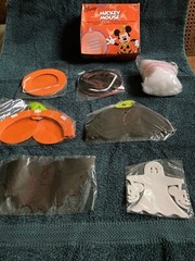 Disney Halloween Party in a Box. .7 Paper Honeycomb & other Decorations.